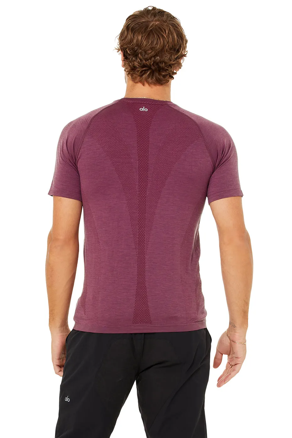 Amplify Seamless Short Sleeve Tee - Varsity Cardinal