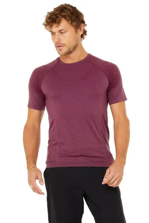 Amplify Seamless Short Sleeve Tee - Varsity Cardinal