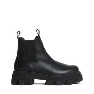 Asta Black Leather Chelsea Boots