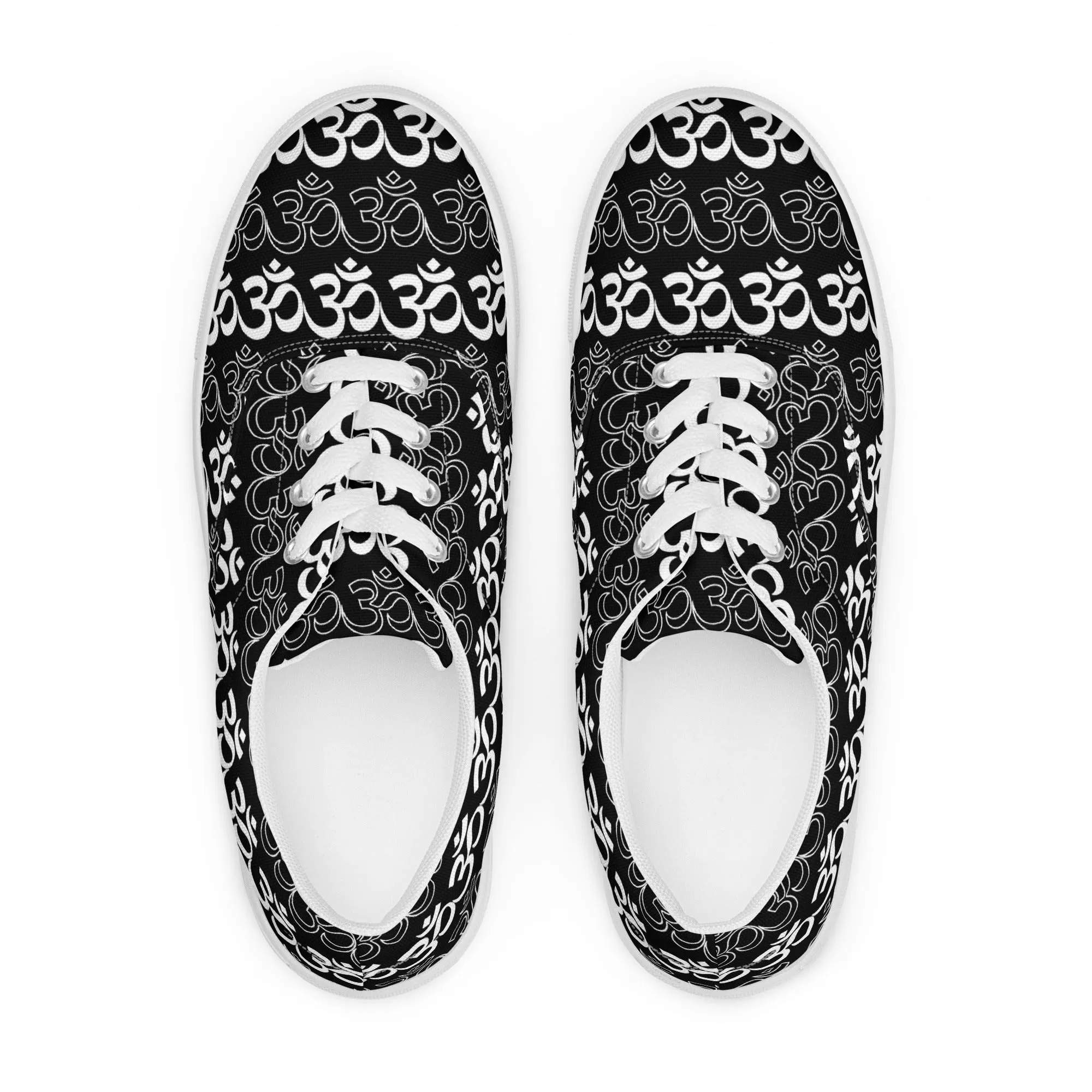 Aum-nipotent Women’s lace-up canvas shoes