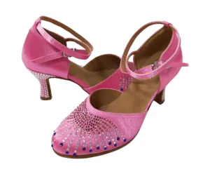 Ballroom Dance Shoes Low Heel Pink