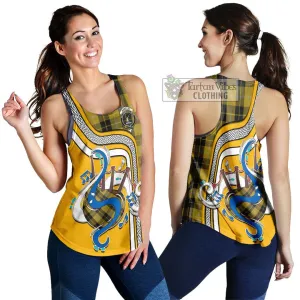 Barclay Dress Tartan Women's Racerback Tanks with Epic Bagpipe Style