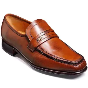 BARKER Wesley Shoes - Mens Moccasins - Chestnut Calf