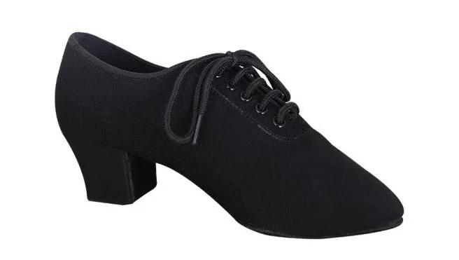 BD Dance T1-B Black Canvas Practice or Teaching Shoe with 2" Heel