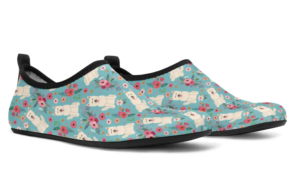 Berger Blanc Suisse Flower Aqua Barefoot Shoes