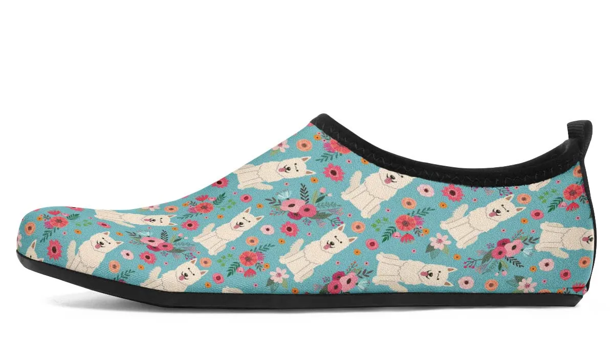 Berger Blanc Suisse Flower Aqua Barefoot Shoes