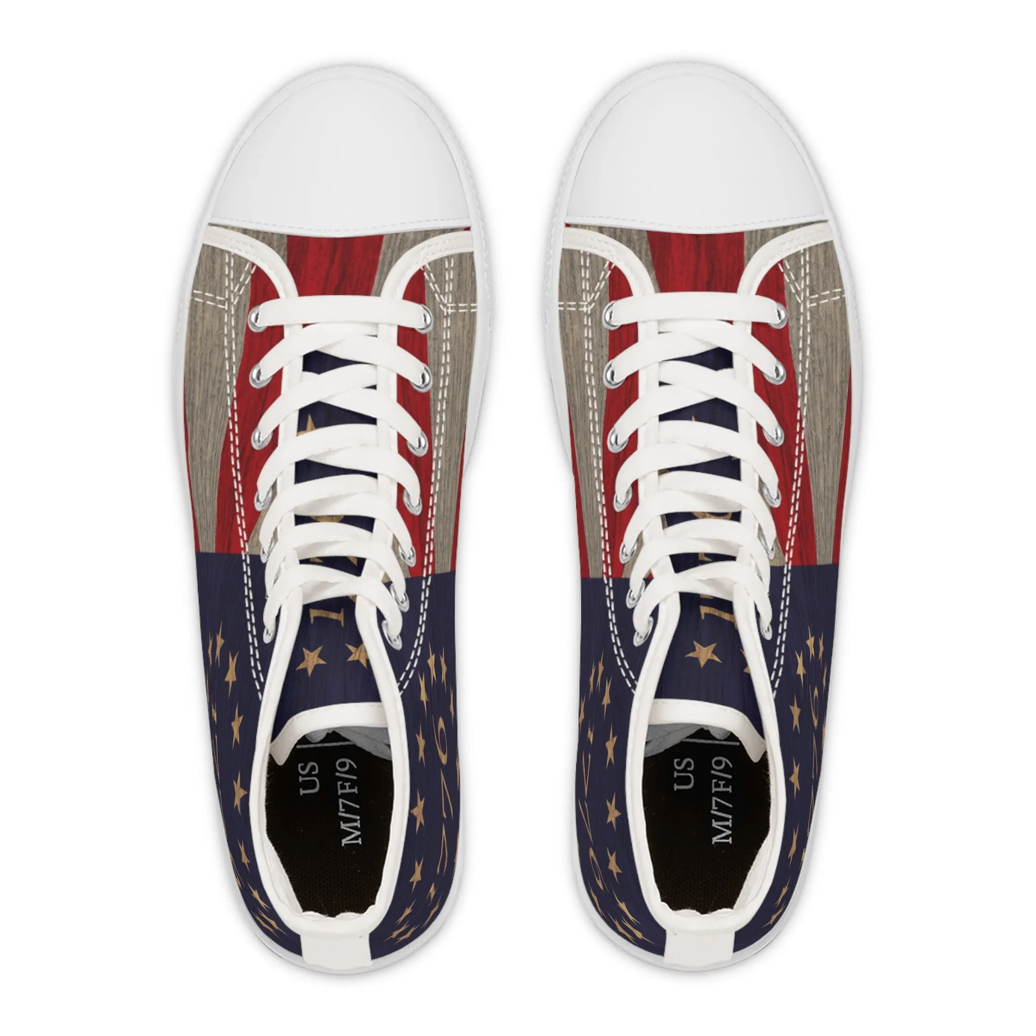 Betsy Ross Flag Women's High Top Sneakers