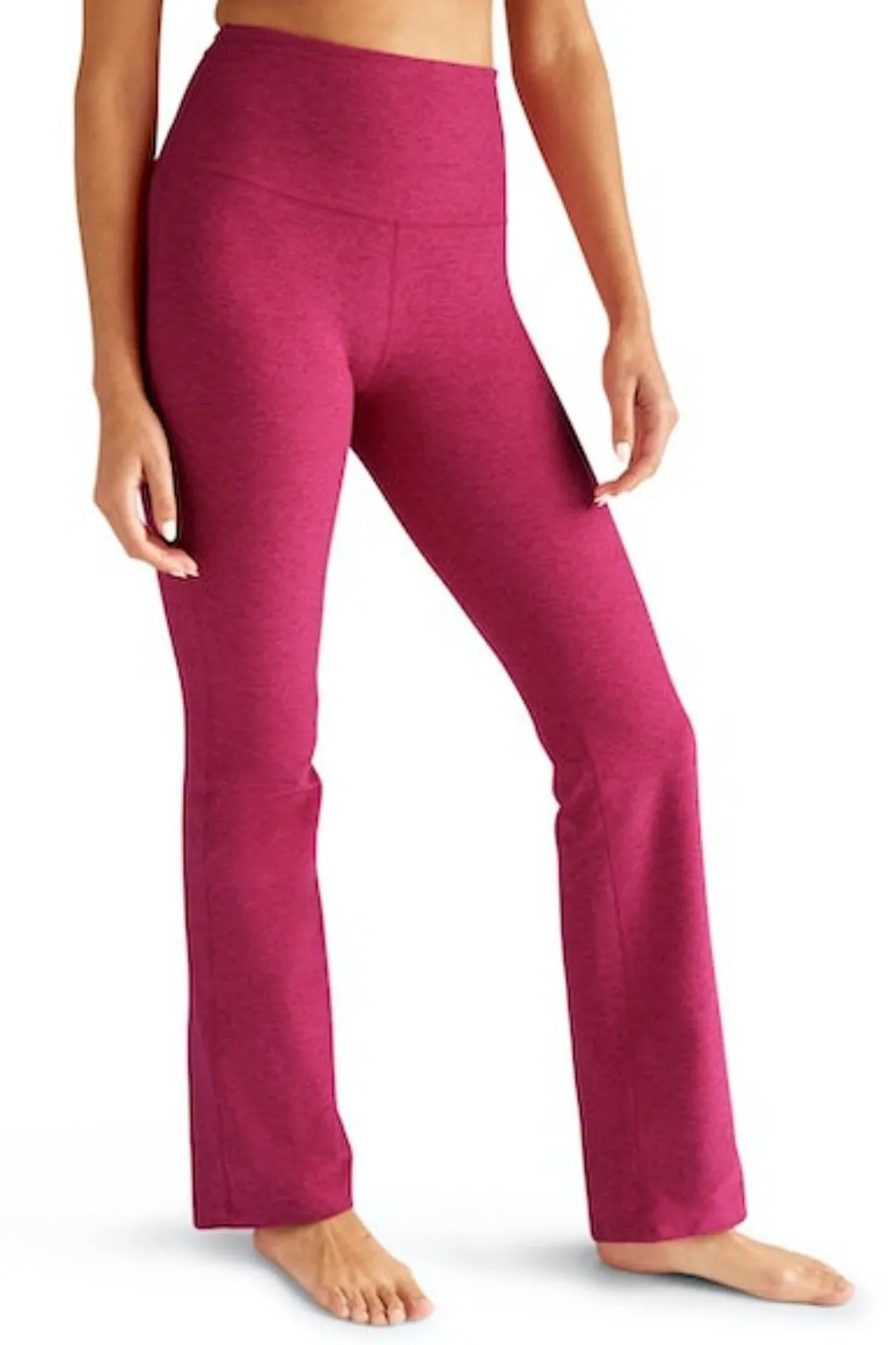 Beyond Yoga High Waisted Practice Pant - Cranberry Heather