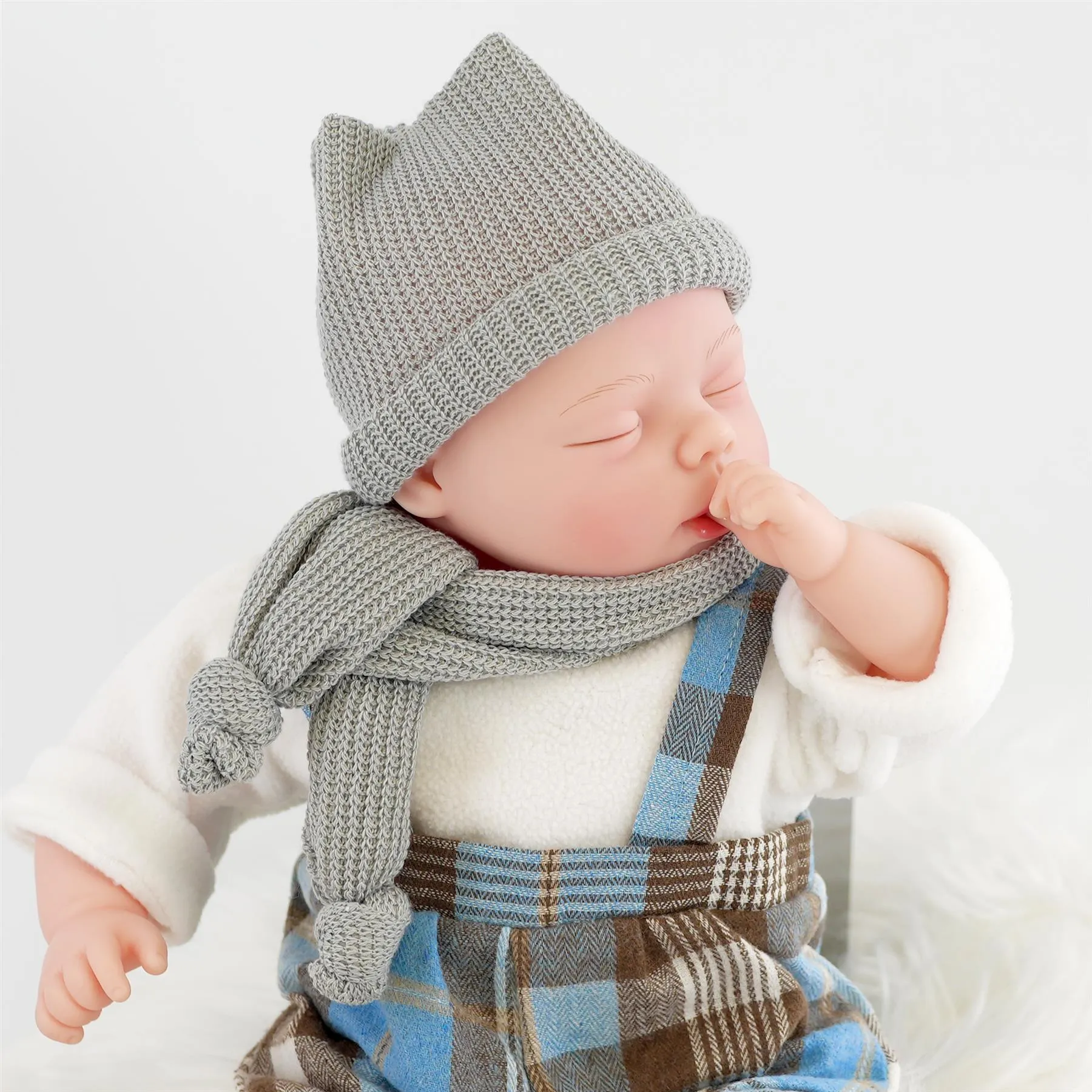 BiBi Baby Doll - Blue Tartan (45 cm / 18")