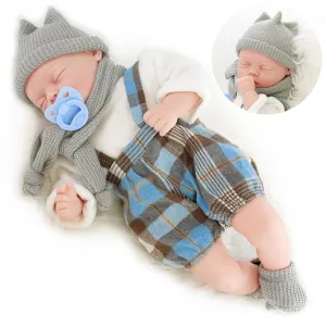 BiBi Baby Doll - Blue Tartan (45 cm / 18")