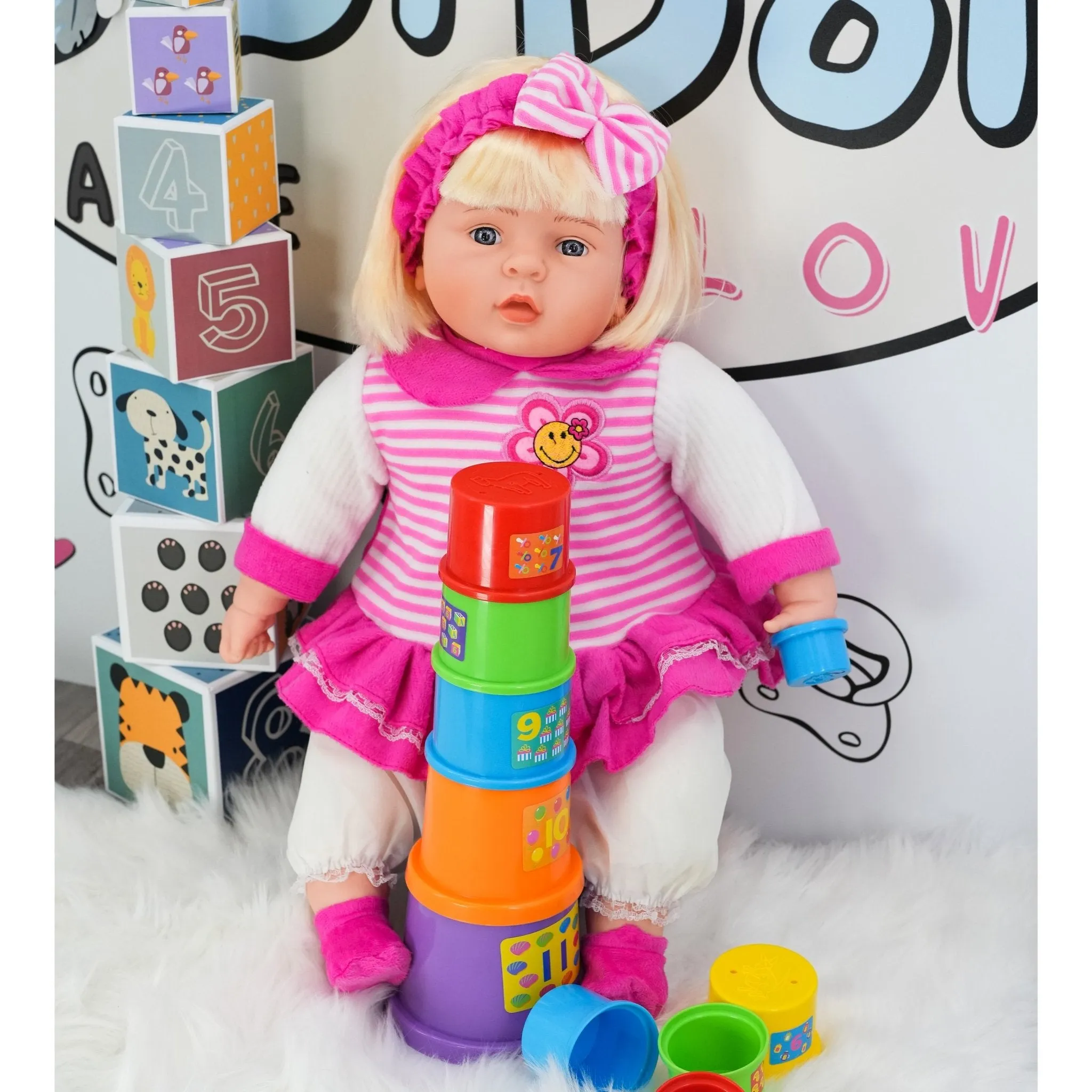 BiBI Chubby Baby Girl Doll (60 cm / 24")