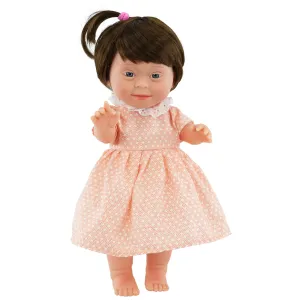 BiBi Doll Down Syndrome Girl - Brown Hair (36 cm / 14")