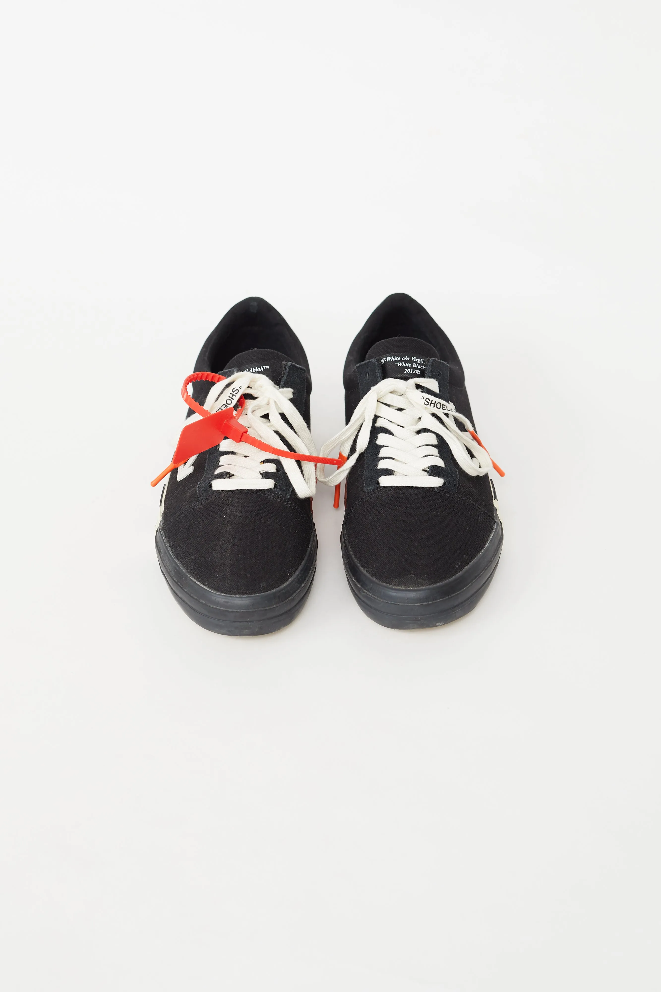 Black Canvas Vulcanized Low Top Sneaker