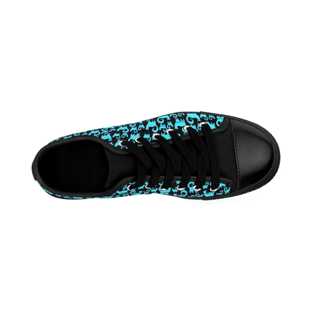 Blue Snobby Cats Women's Sneakers