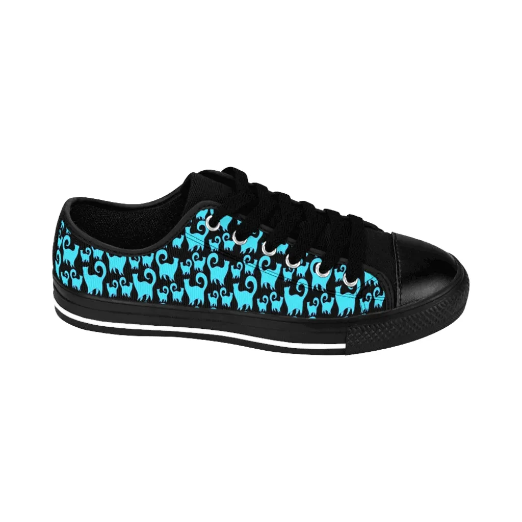 Blue Snobby Cats Women's Sneakers