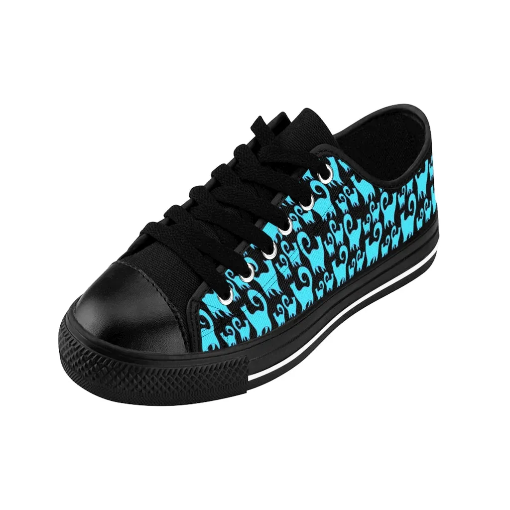 Blue Snobby Cats Women's Sneakers