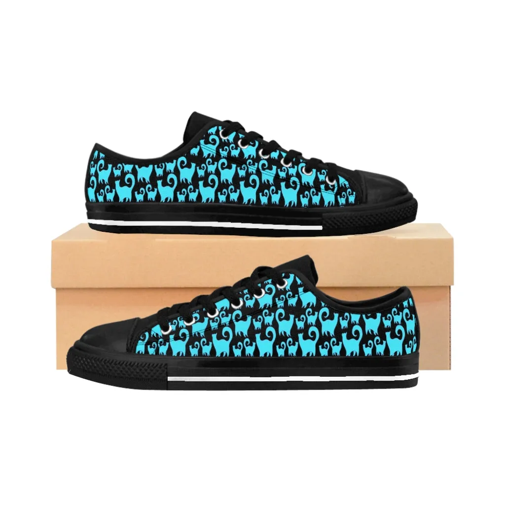 Blue Snobby Cats Women's Sneakers