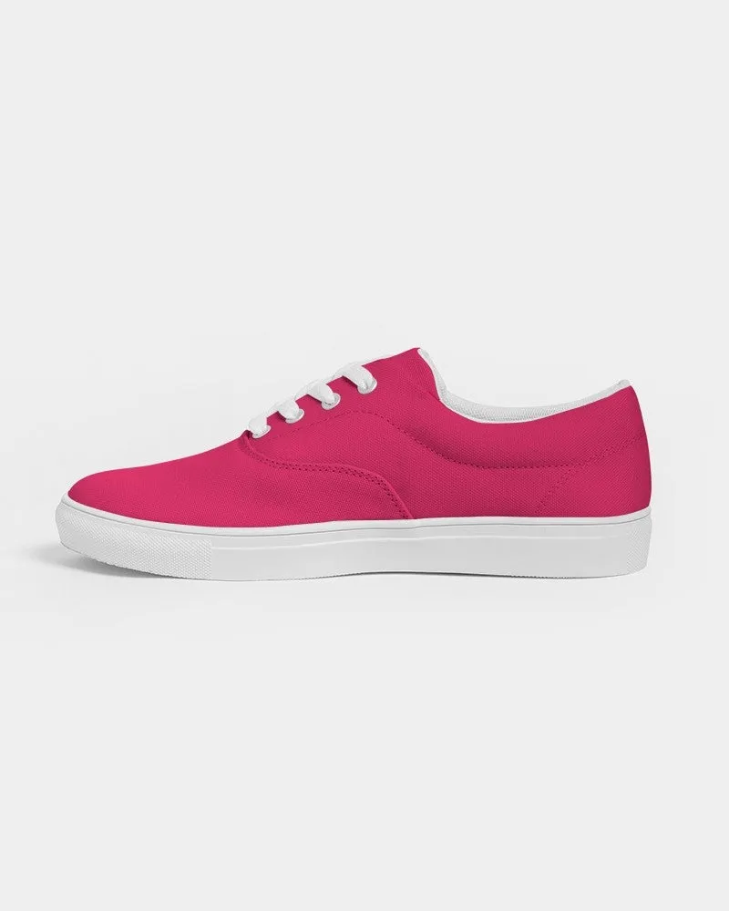 Bright Pink Men's Canvas Sneakers | Men's | Bright Pure Pink | C0M100Y50K0