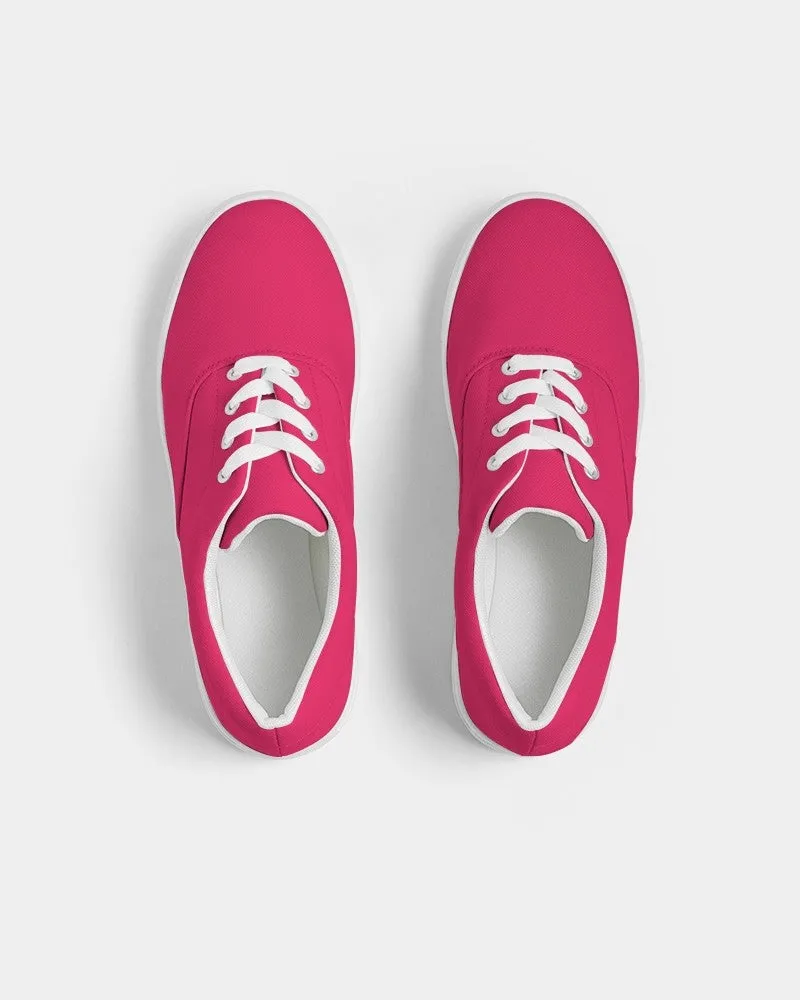 Bright Pink Men's Canvas Sneakers | Men's | Bright Pure Pink | C0M100Y50K0