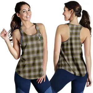 Buchanan Dress Tartan Women Racerback Tanks with Family Crest