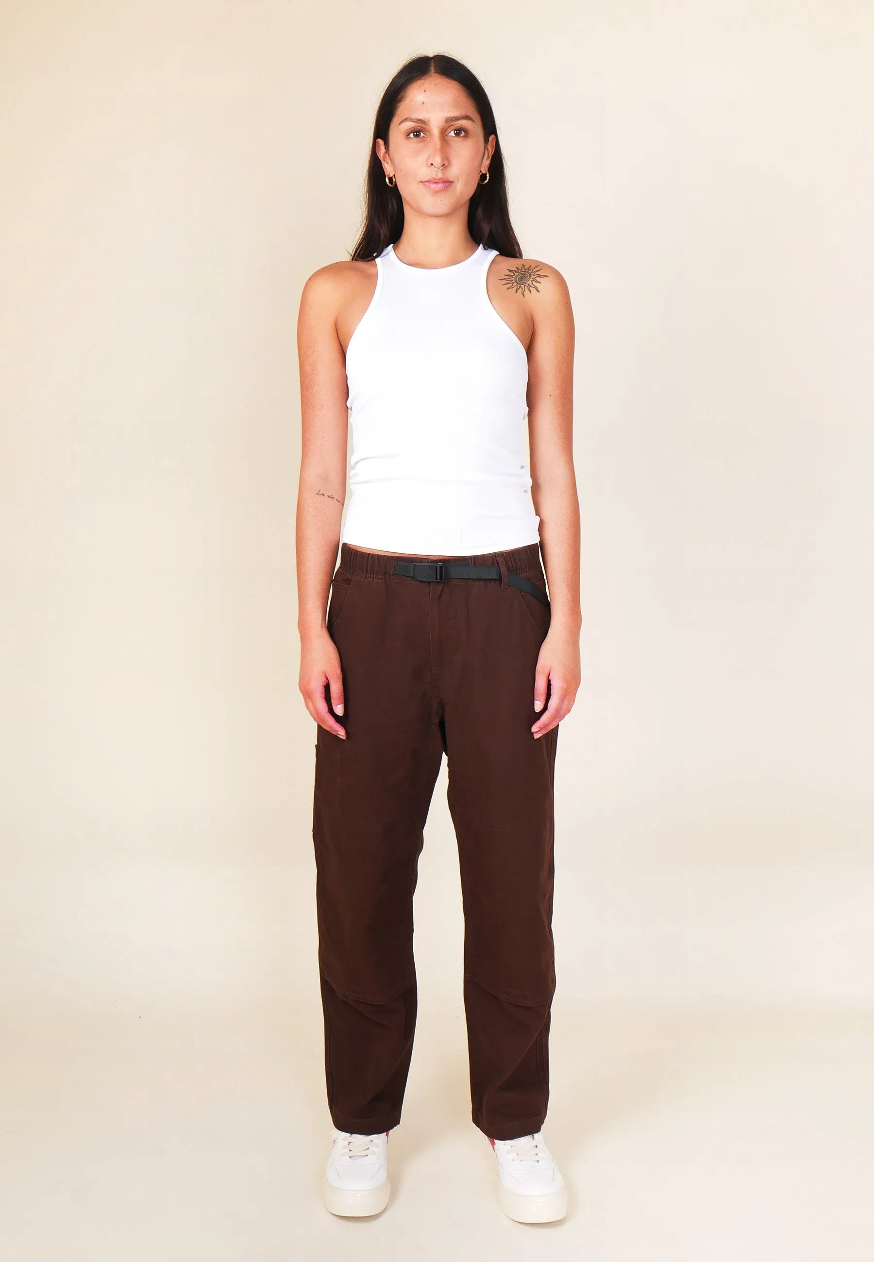 Canvas Double Knee Pant - Dark brown