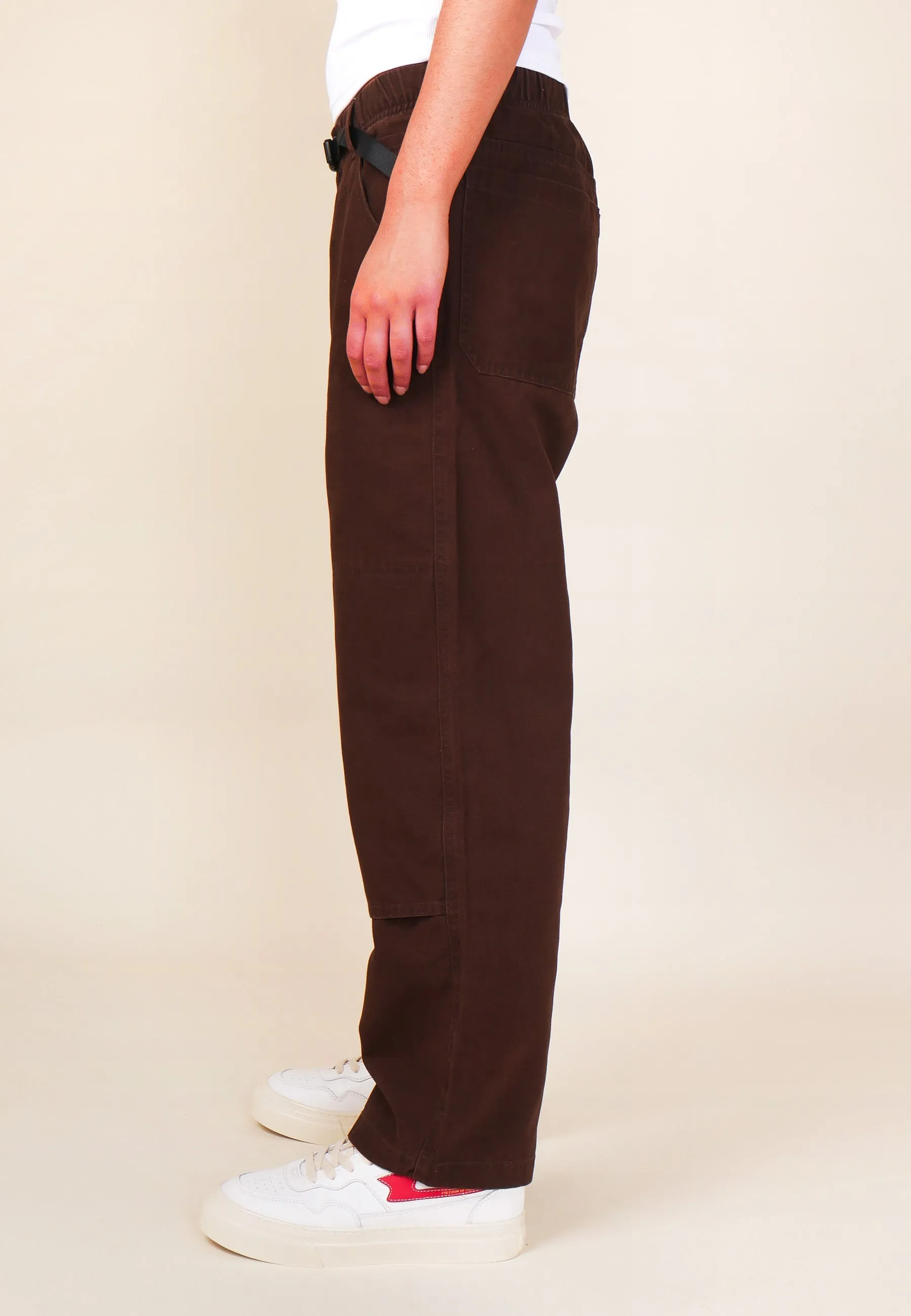 Canvas Double Knee Pant - Dark brown