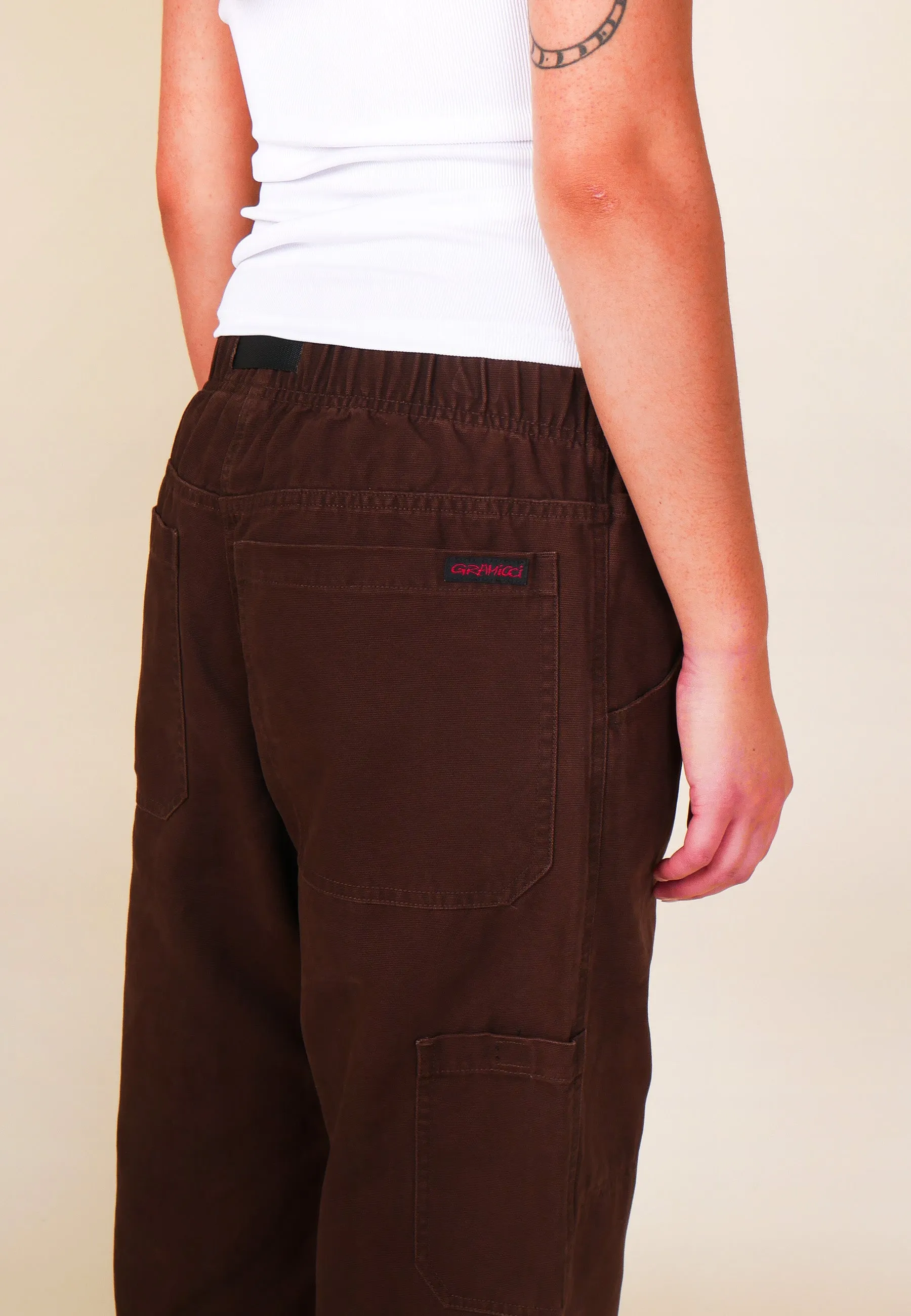 Canvas Double Knee Pant - Dark brown