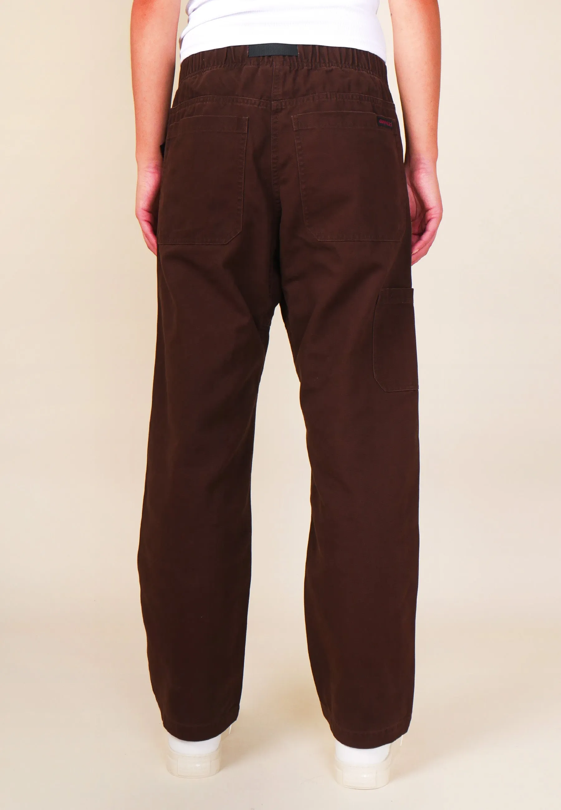 Canvas Double Knee Pant - Dark brown