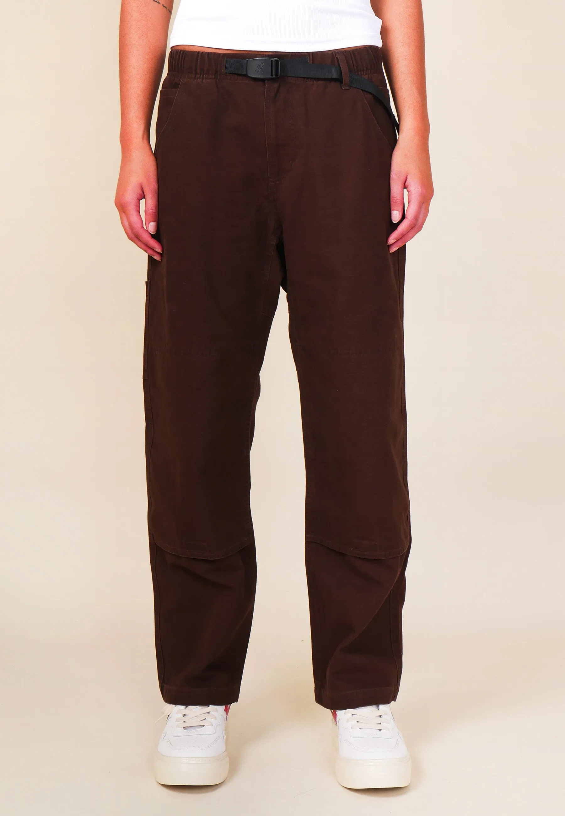 Canvas Double Knee Pant - Dark brown