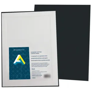 Canvas Panel Super Value Packs Black 12in x 16in 3pk