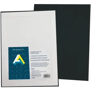 Canvas Panel Super Value Packs Black 8in x 10in 6pk