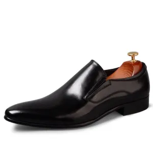 Classic British Pointed Oxford Men's Shoes