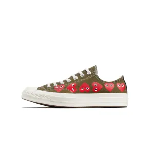 Comme des Garcons PLAY x Converse Chuck 70 Low Multi Heart Shoes