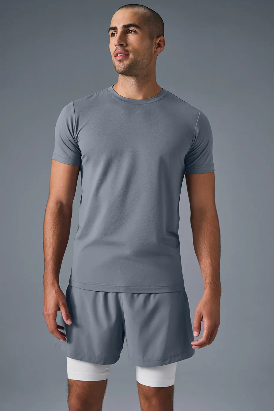 Conquer Reform Crewneck Short Sleeve - Steel Grey