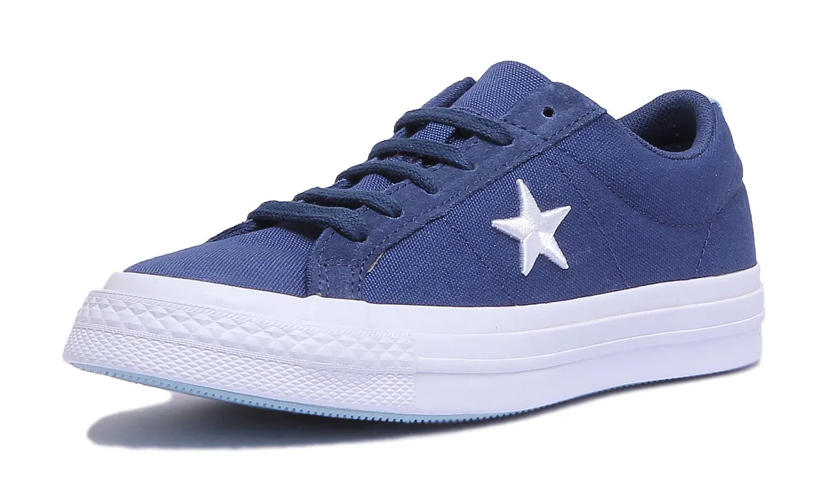 Converse 160598C One Star Low Trainer In Navy For Women