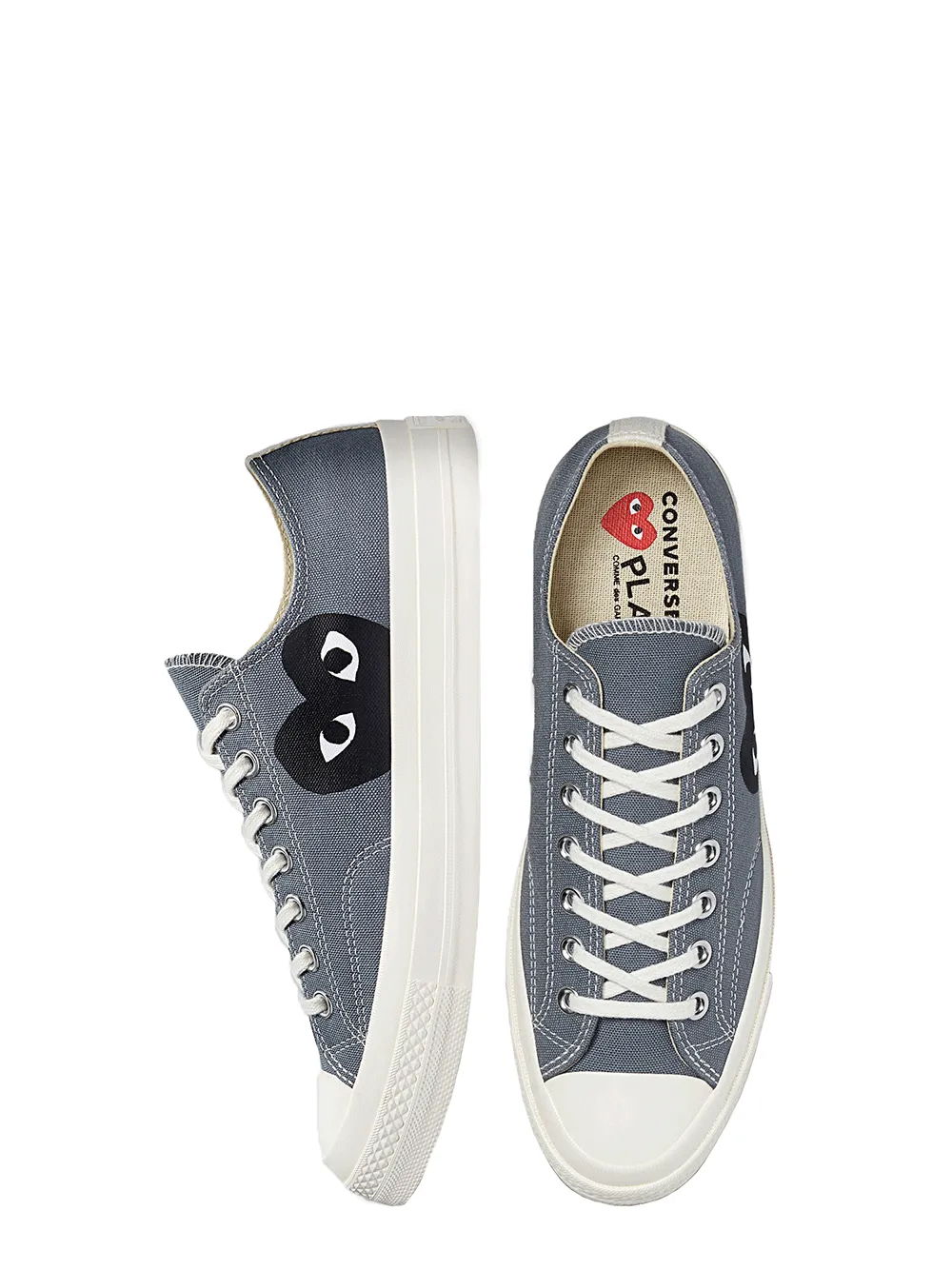 Converse Black Heart Grey Low Top