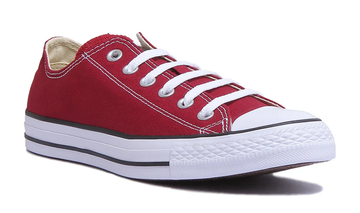 Converse M9691 All Star Low Trainer In Maroon