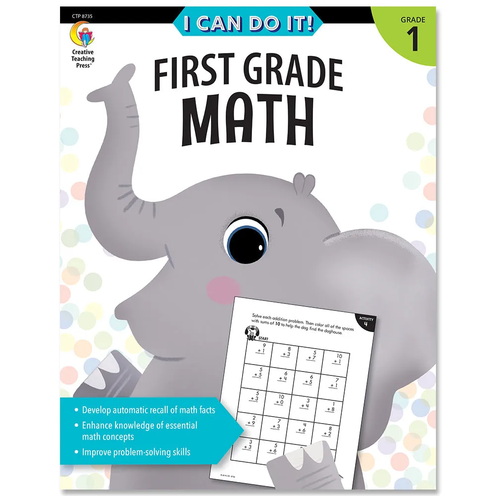 Creative Teaching I Can Do It! First Grade Math (CTP 8735)