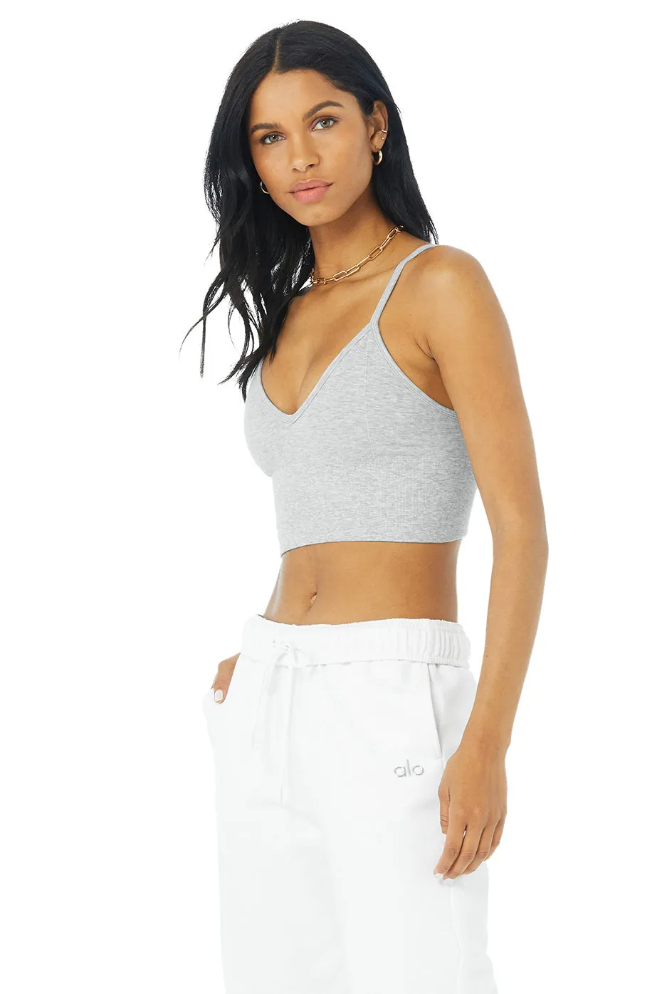 Delight Bralette - Athletic Heather Grey