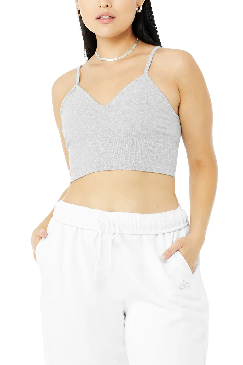 Delight Bralette - Athletic Heather Grey