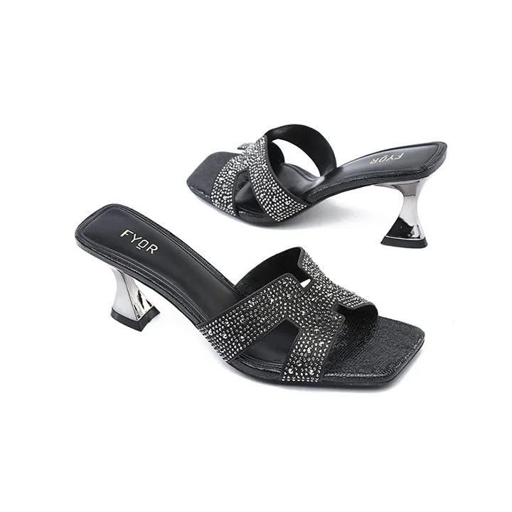 Diamante Strap Mule Sandal BB 49