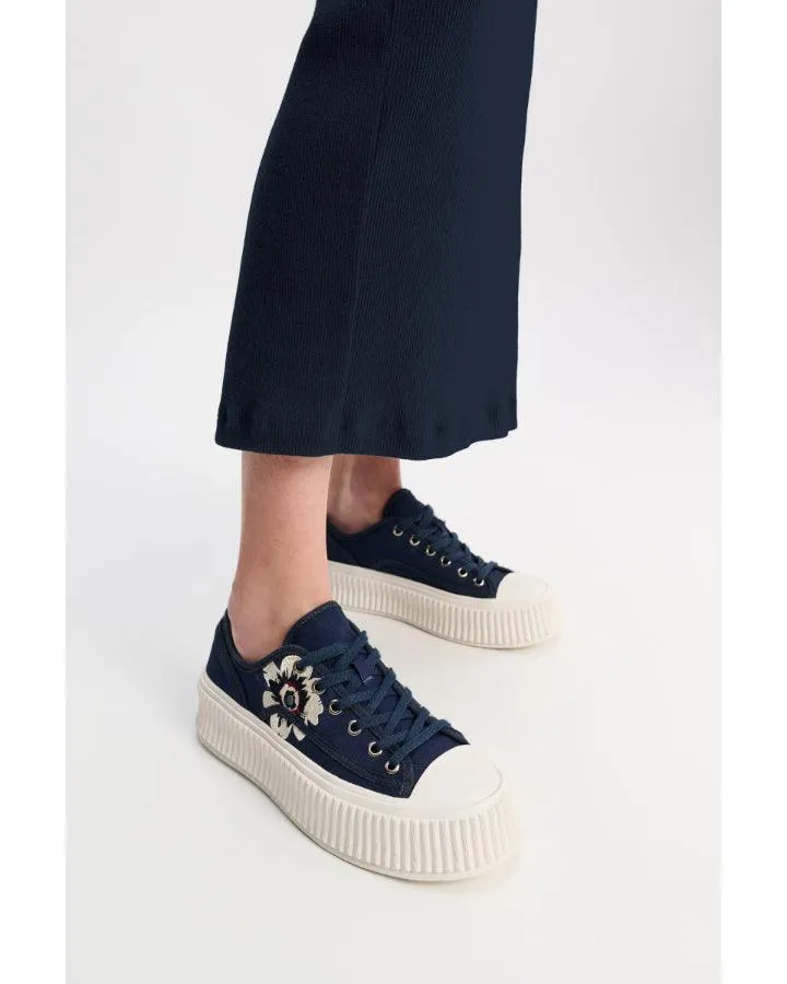 Dorothee Schumacher Floral Sportiness Embroidered Sneaker