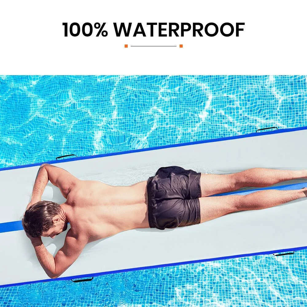 Durable Inflatable Air Track Mat 300x100x10cm with Electric Pump - Proflex