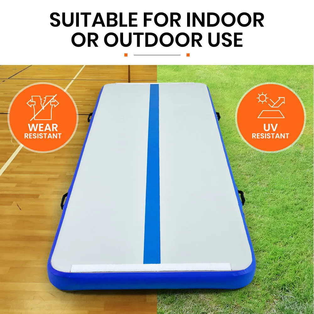 Durable Inflatable Air Track Mat 300x100x10cm with Electric Pump - Proflex