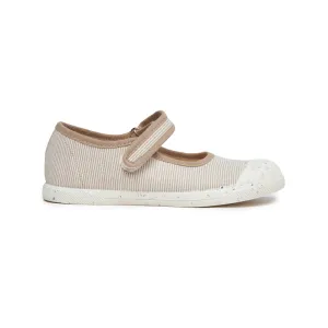 ECO-friendly Canvas Mary Jane Sneakers in Stripes by childrenchic