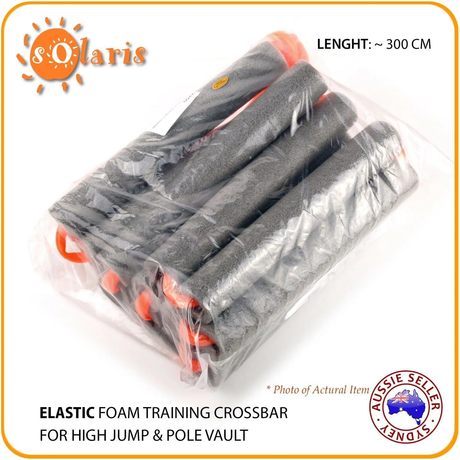 Elastic Foam Crossbar for Pole Vault and High Jump Practice