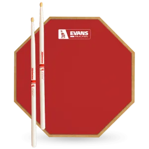 Evans RealFeel 12" PAD RED RB5A BUNDLE