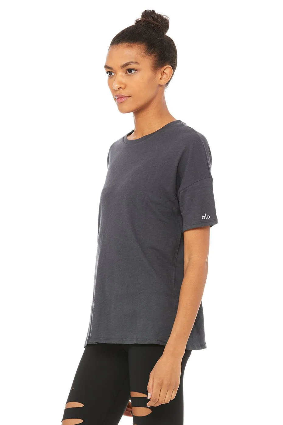 Falls Short Sleeve Top - Anthracite