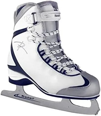 Figure Skate Boots Riedell F625 Size 9 Med White/Blue