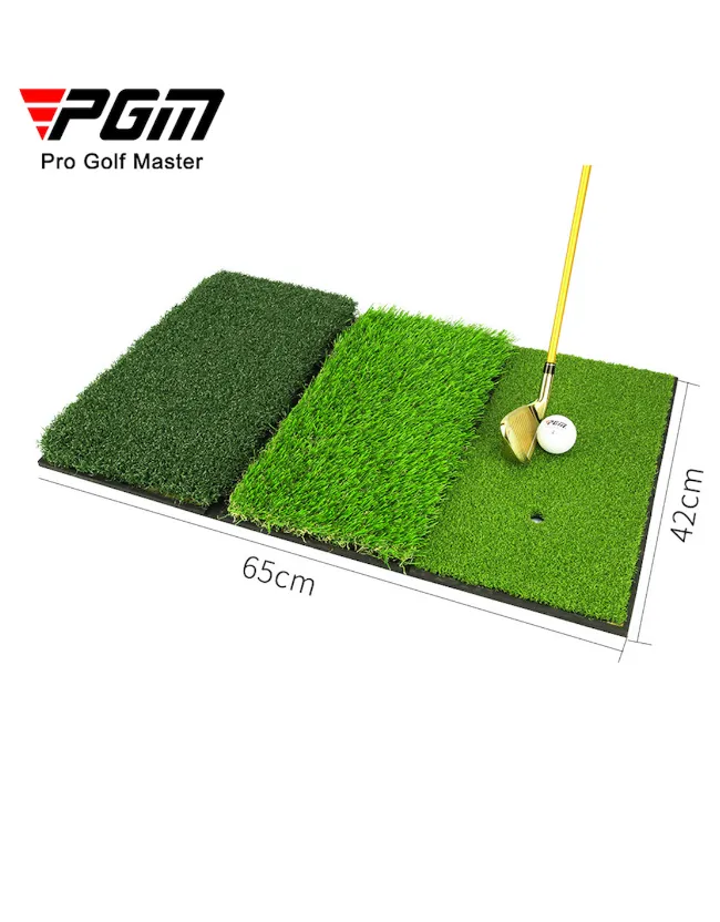 Foldable 3 in 1 Anti-slip Golf Hitting Mat With Rubber Tee